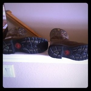 Justin Boots women's  steel toe sz 9